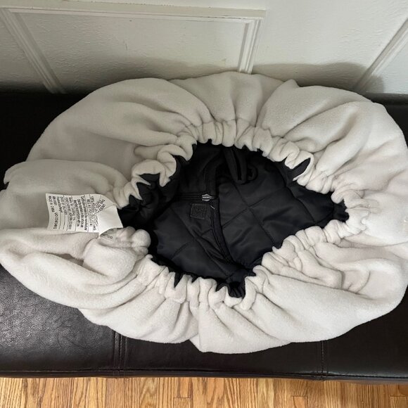 Cozy Infant Car Seat Cover - Gray Quilt - Reversible - Baby Car Seat Cover - Picture 7 of 10